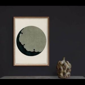 Poster: Japanese Moon Print